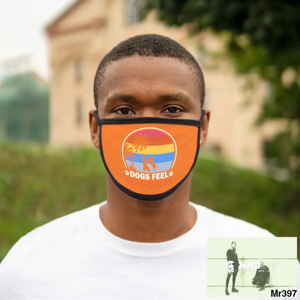 Dogs feel our emotions Mixed-Fabric Face Mask One size Accessories