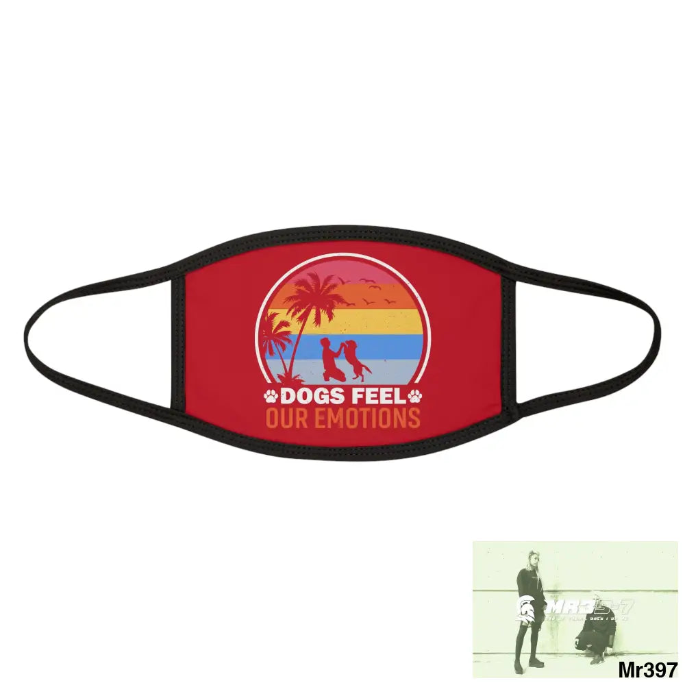 Dogs feel our emotions Mixed-Fabric Face Mask One size Accessories