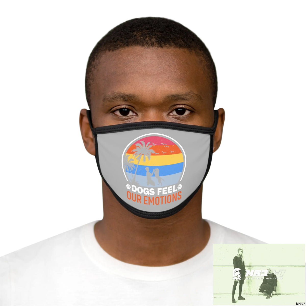 Dogs feel our emotions Mixed-Fabric Face Mask One size Accessories