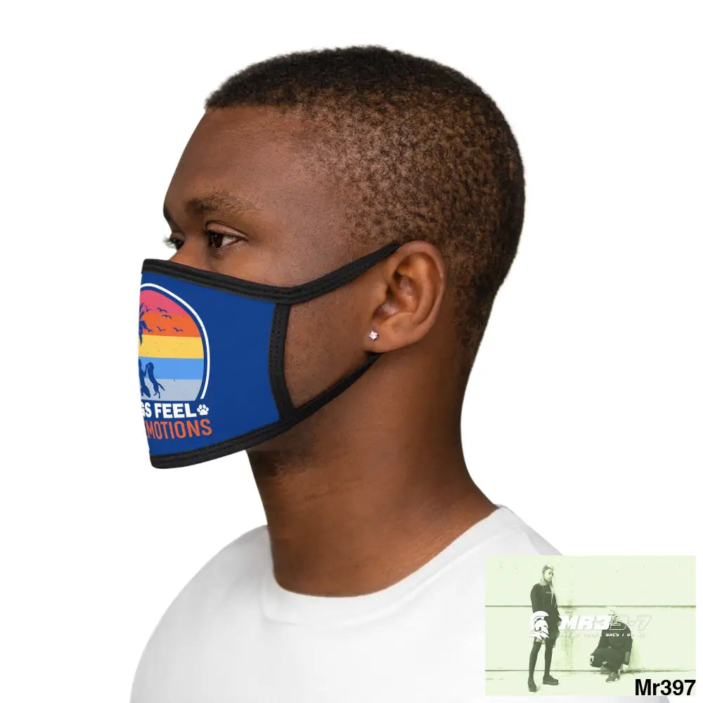 Dogs feel our emotions Mixed-Fabric Face Mask One size Accessories