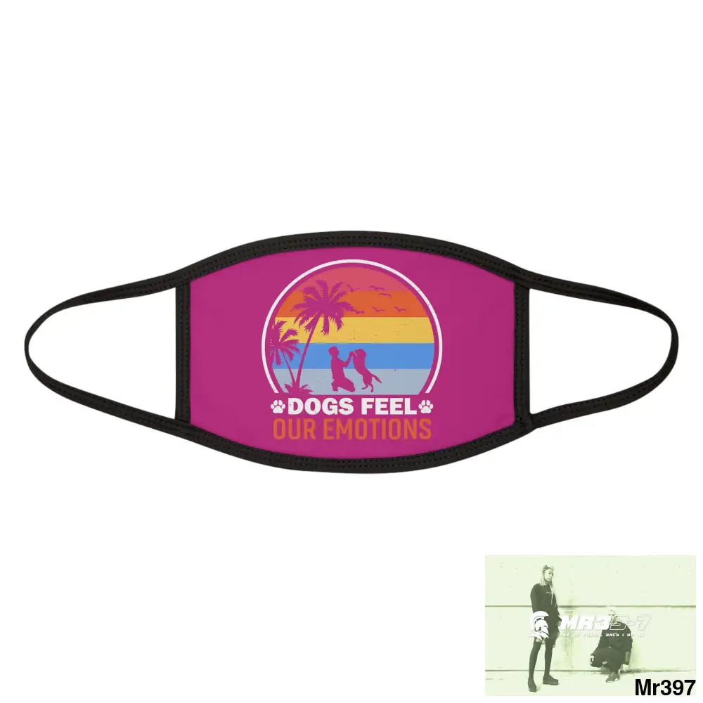 Dogs feel our emotions Mixed-Fabric Face Mask One size Accessories