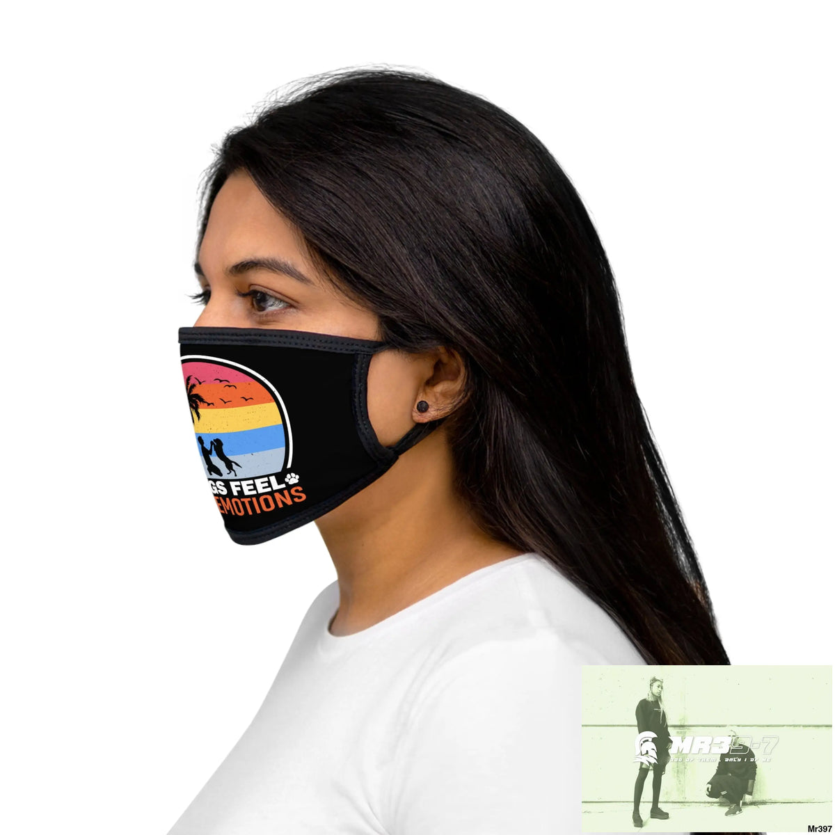 Dogs feel our emotions Mixed-Fabric Face Mask One size Accessories