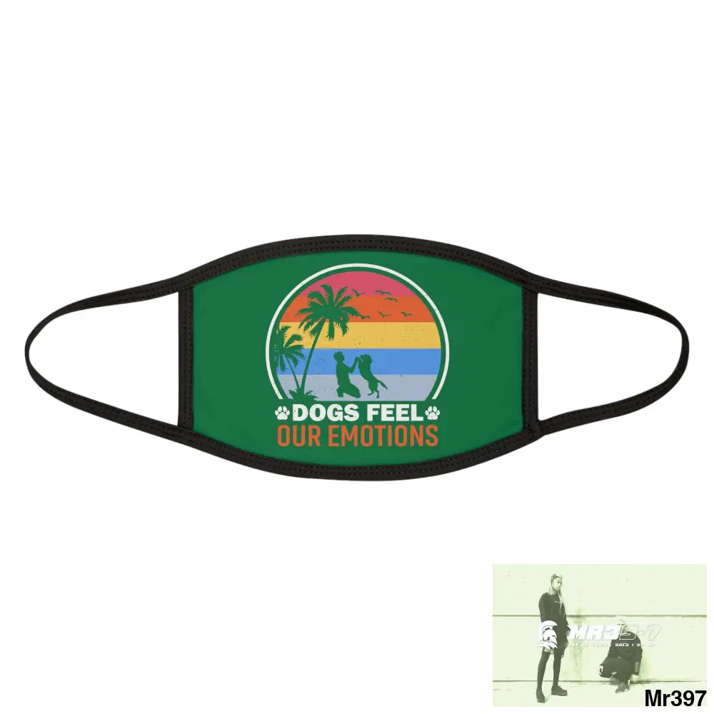 Dogs feel our emotions Mixed-Fabric Face Mask One size Accessories