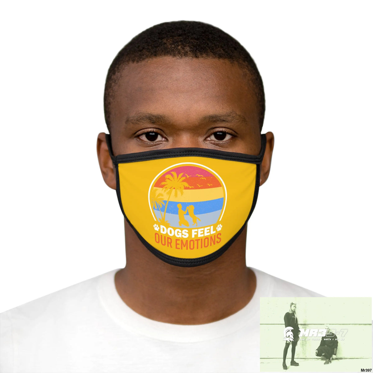 Dogs feel our emotions Mixed-Fabric Face Mask One size Accessories