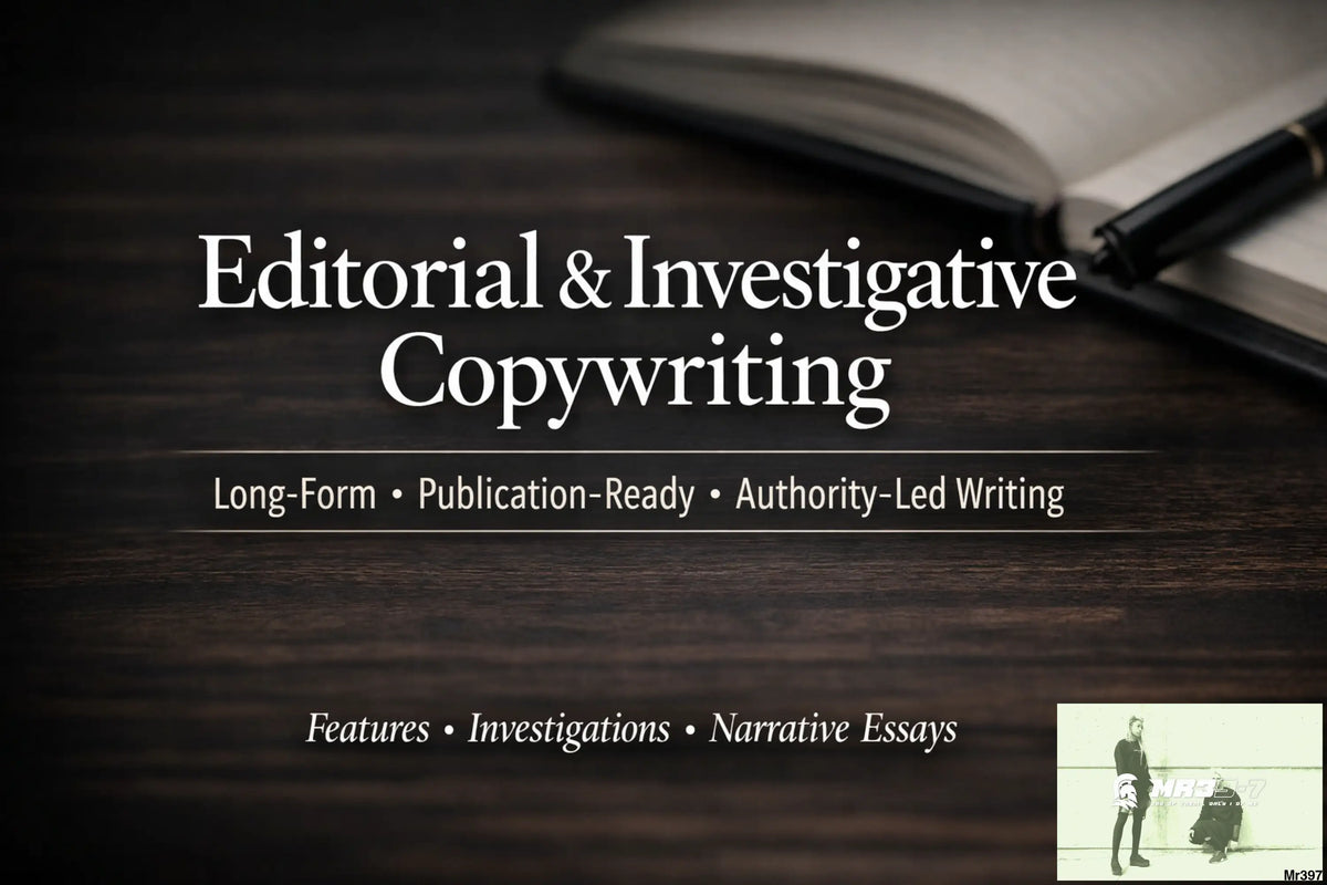 Editorial & Publication Copywriting — Short & Standard Features Service / Digital (No shipping)