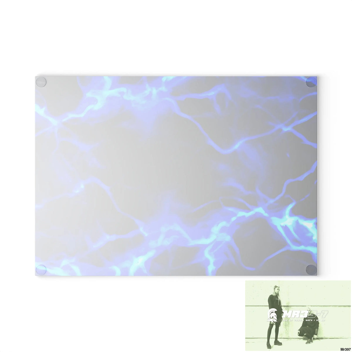 Electric Blue Glass Cutting Board Home Decor