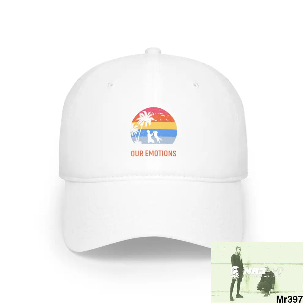 Emotional dogs Low Profile Baseball Cap White / One size Hats