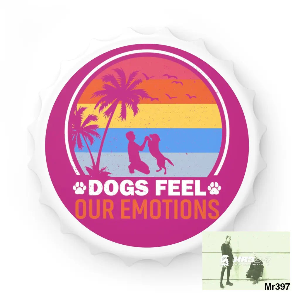 Emotional Dogs Magnetic Bottle Opener One size / White Accessories