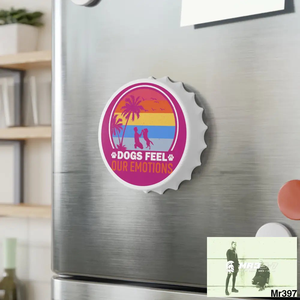 Emotional Dogs Magnetic Bottle Opener One size / White Accessories