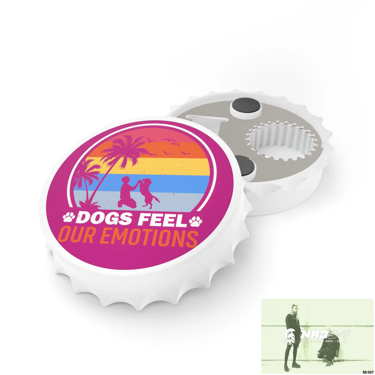 Emotional Dogs Magnetic Bottle Opener One size / White Accessories