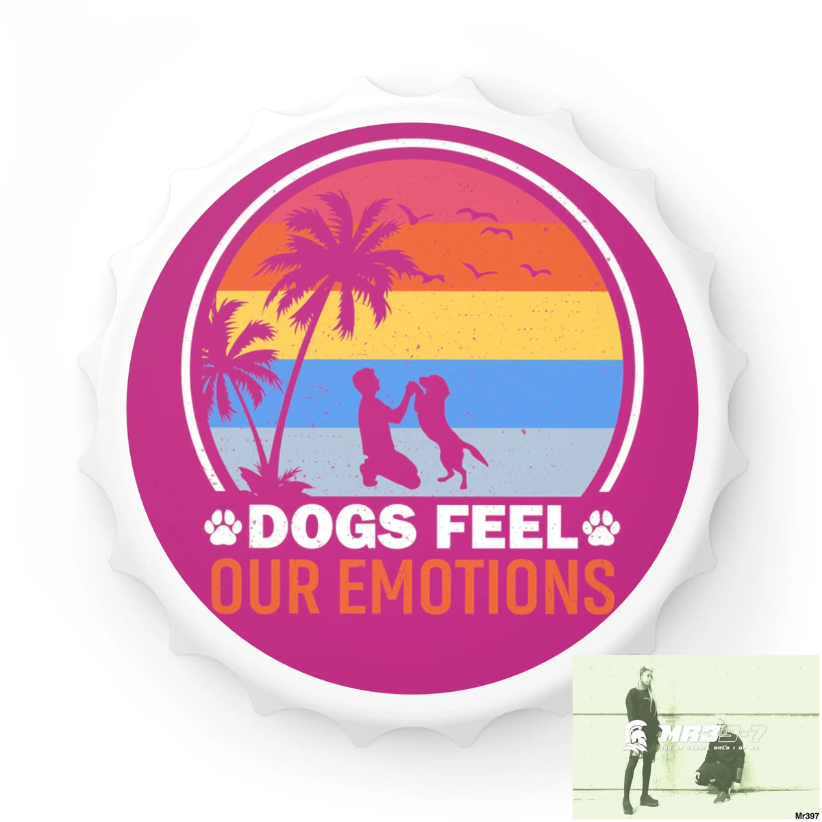 Emotional Dogs Magnetic Bottle Opener One size / White Accessories