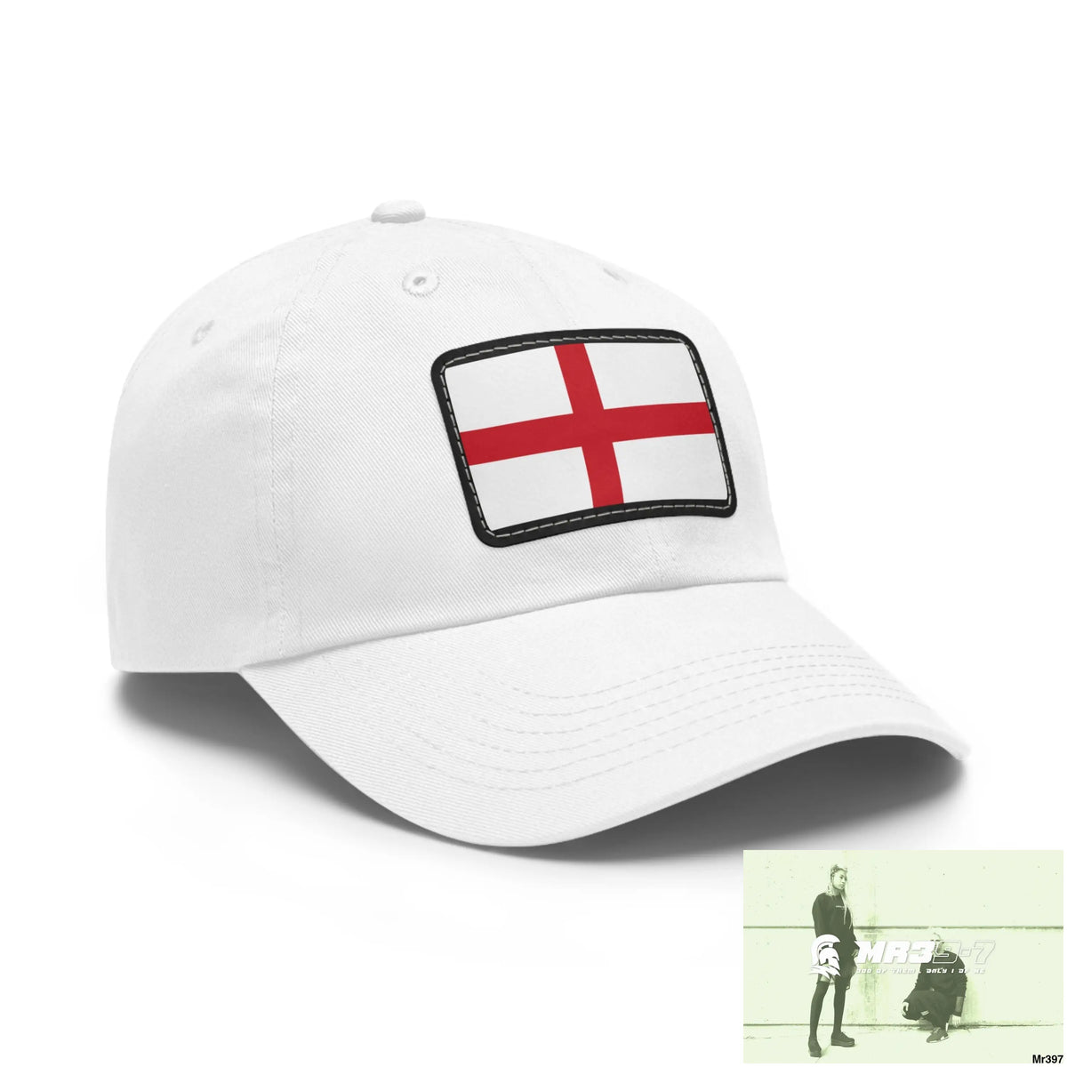 England Dad Hat with Leather Patch (Rectangle) Hats