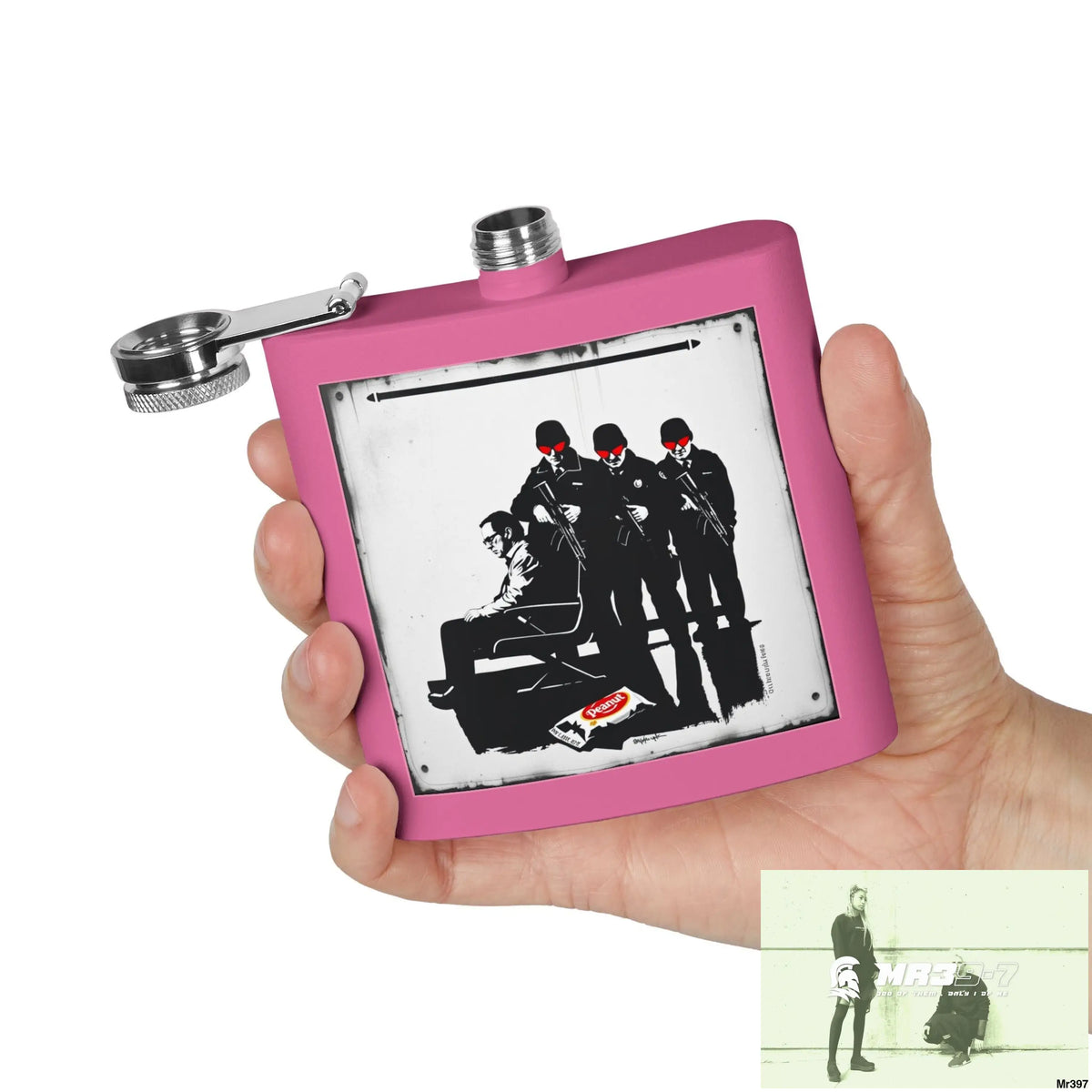 Escape From Hergest Heathrow interception no 1 Stylish Stainless Steel Flask for Tea/ Coffee Lovers - 6oz Personalized