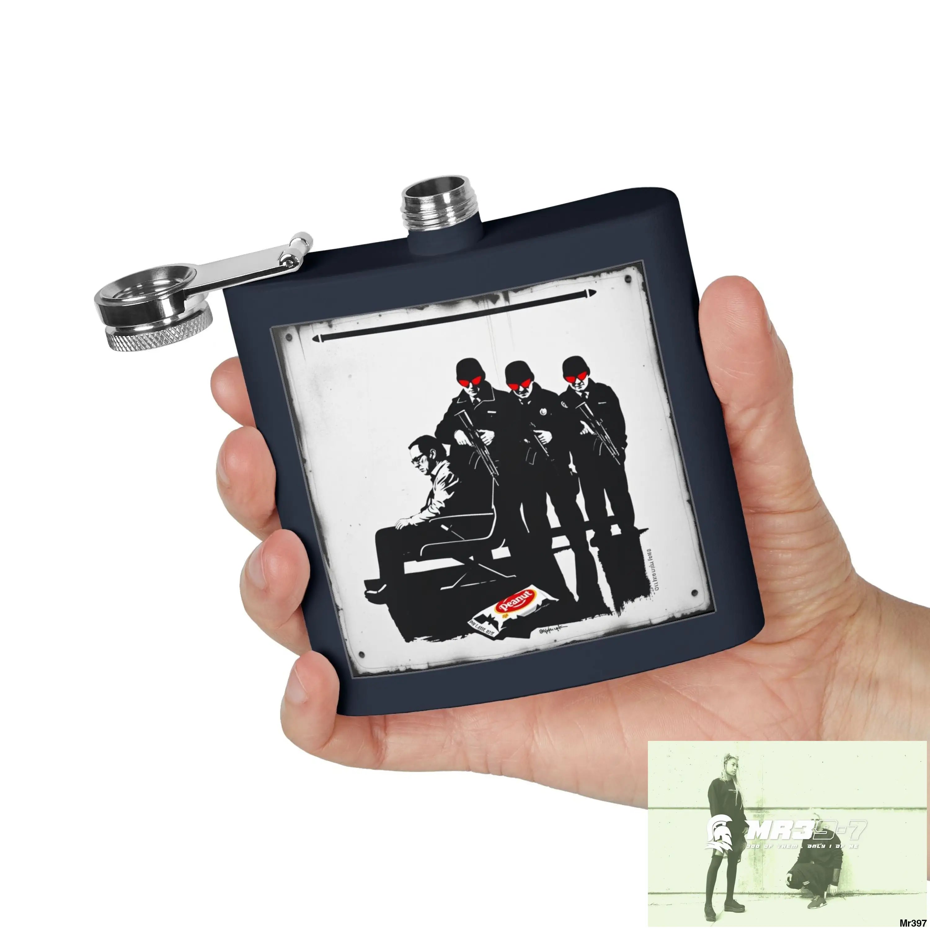 Escape From Hergest Heathrow interception no 1 Stylish Stainless Steel Flask for Tea/ Coffee Lovers - 6oz Personalized