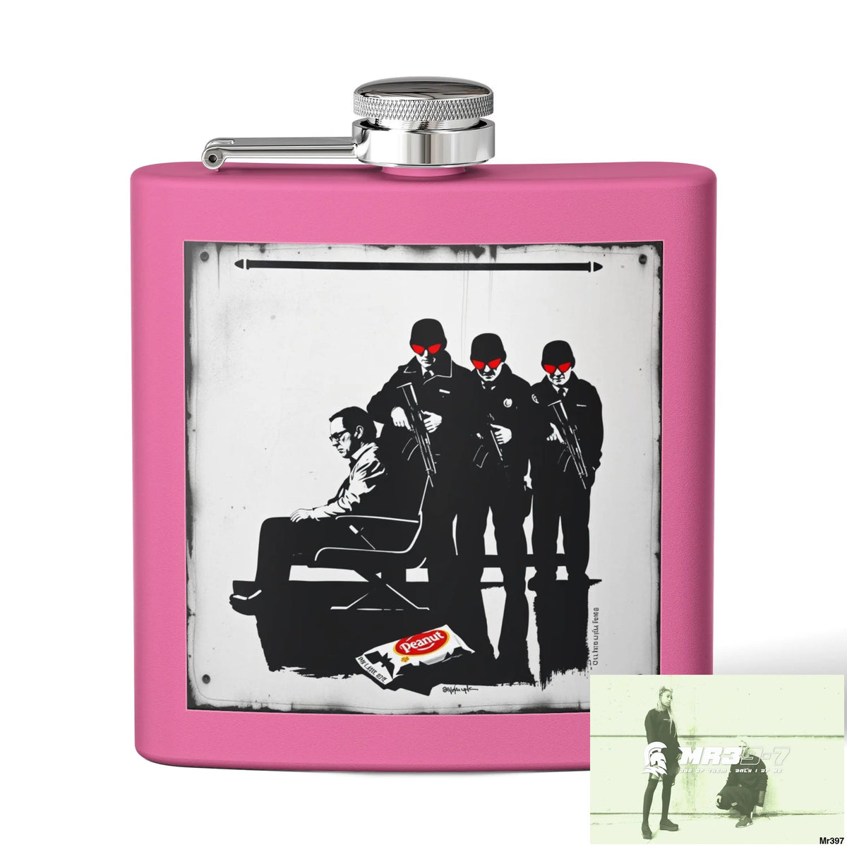 Escape From Hergest Heathrow interception no 1 Stylish Stainless Steel Flask for Tea/ Coffee Lovers - 6oz Personalized