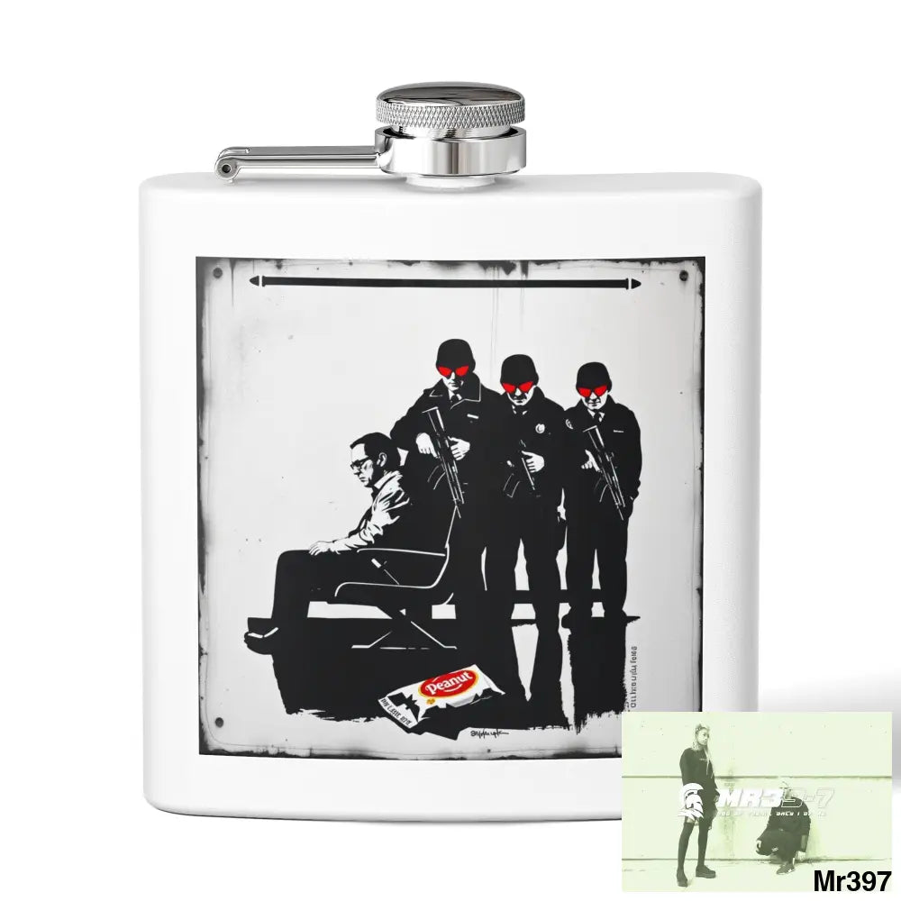 Escape From Hergest Heathrow interception no 1 Stylish Stainless Steel Flask for Tea/ Coffee Lovers - 6oz Personalized