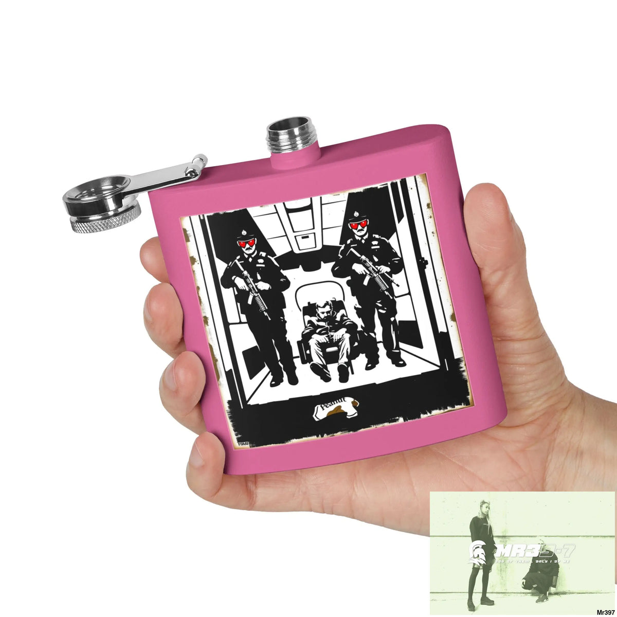 Escape From Hergest Heathrow interception no 4 Stylish Stainless Steel Flask for Tea/ Coffee Lovers - 6oz Personalized