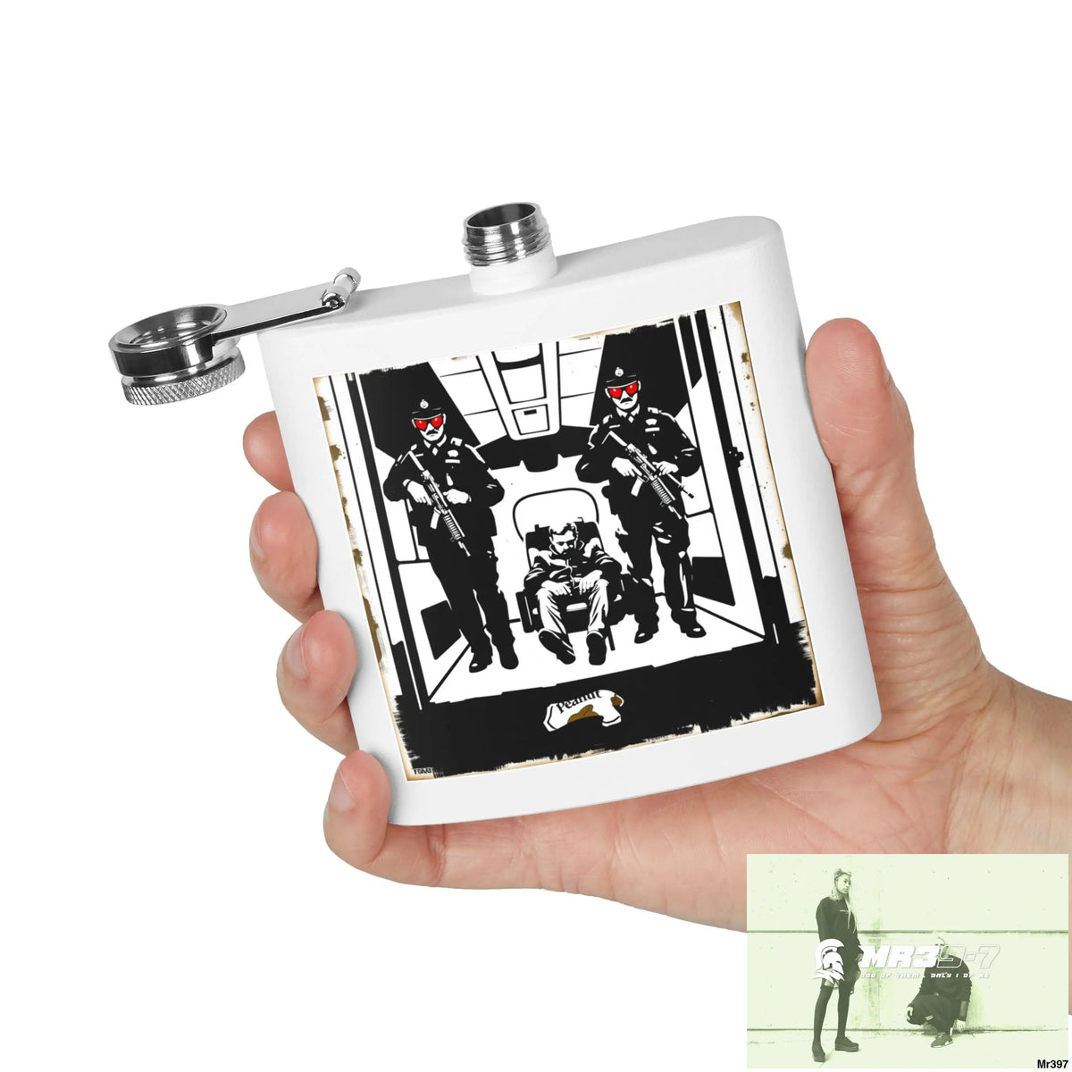 Escape From Hergest Heathrow interception no 4 Stylish Stainless Steel Flask for Tea/ Coffee Lovers - 6oz Personalized