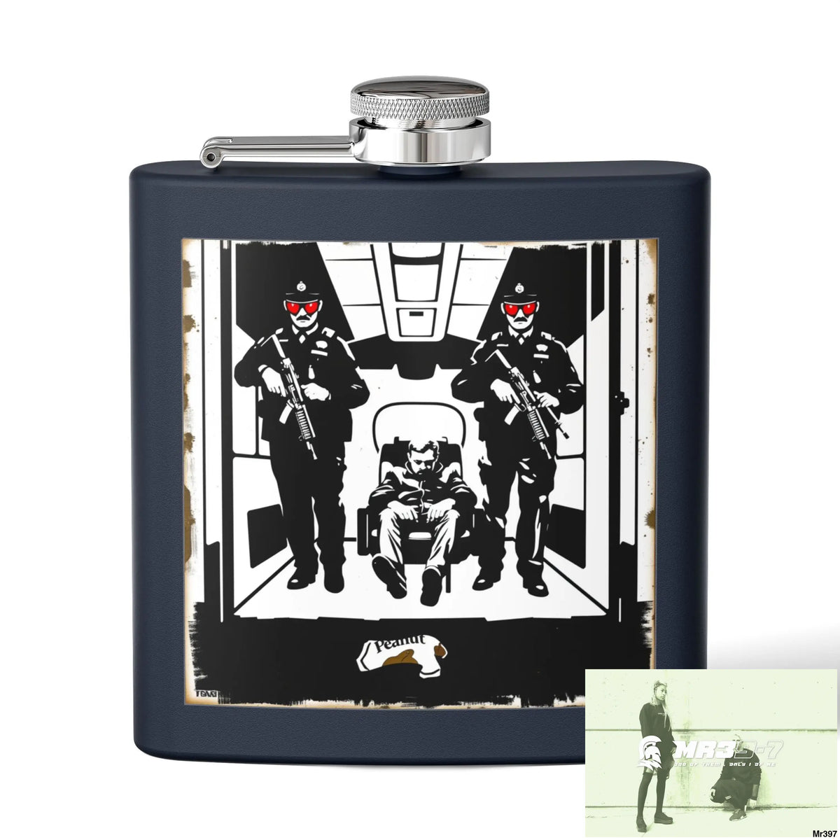Escape From Hergest Heathrow interception no 4 Stylish Stainless Steel Flask for Tea/ Coffee Lovers - 6oz Personalized