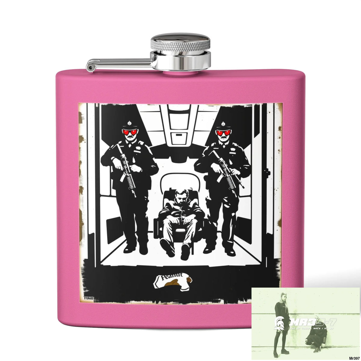 Escape From Hergest Heathrow interception no 4 Stylish Stainless Steel Flask for Tea/ Coffee Lovers - 6oz Personalized