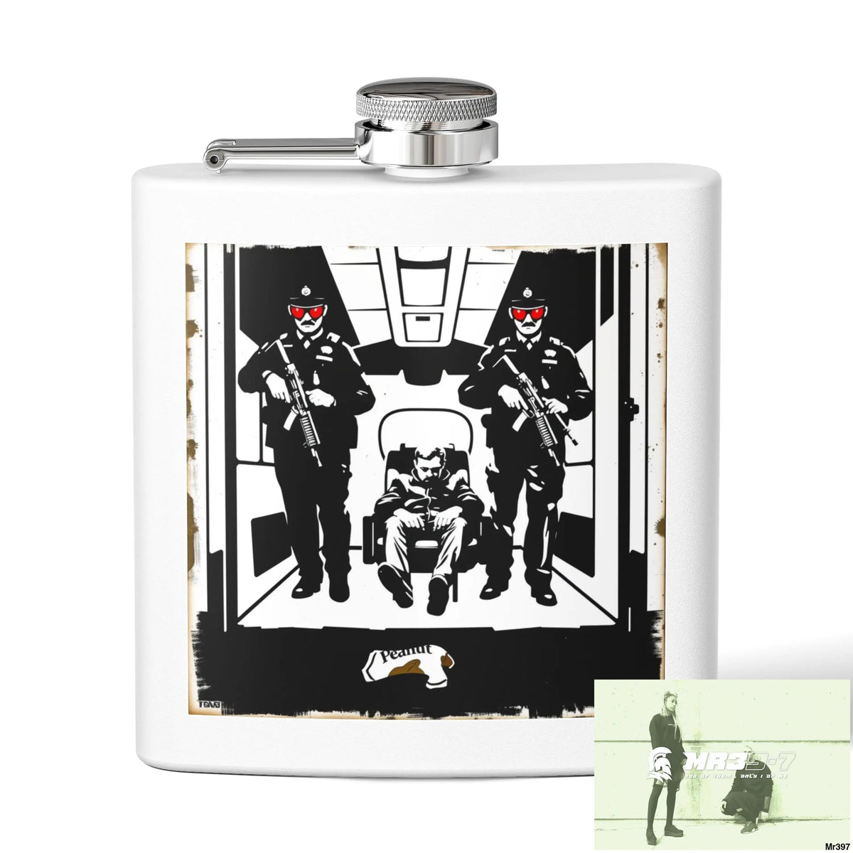 Escape From Hergest Heathrow interception no 4 Stylish Stainless Steel Flask for Tea/ Coffee Lovers - 6oz Personalized