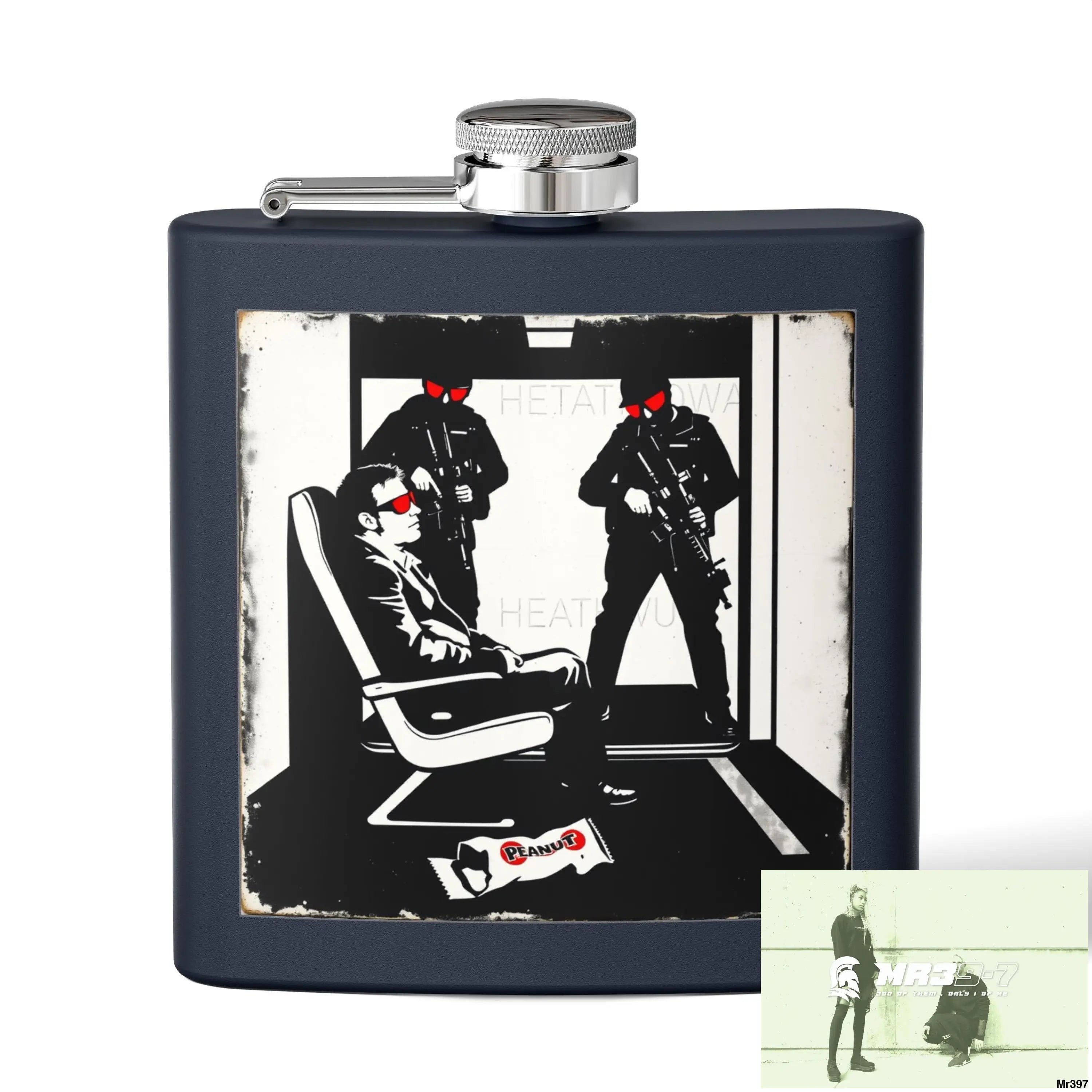 Escape From Hergest Heathrowi interception no 1 Stylish Stainless Steel Flask for Tea/ Coffee Lovers - 6oz Personalized