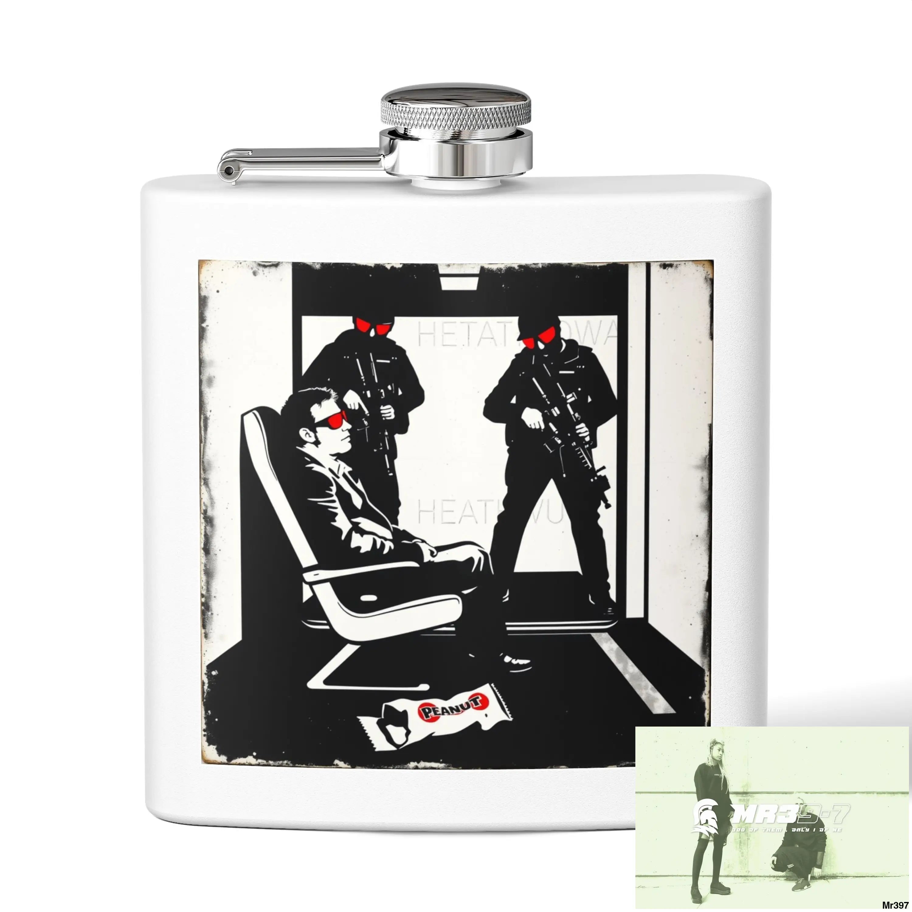 Escape From Hergest Heathrowi interception no 1 Stylish Stainless Steel Flask for Tea/ Coffee Lovers - 6oz Personalized