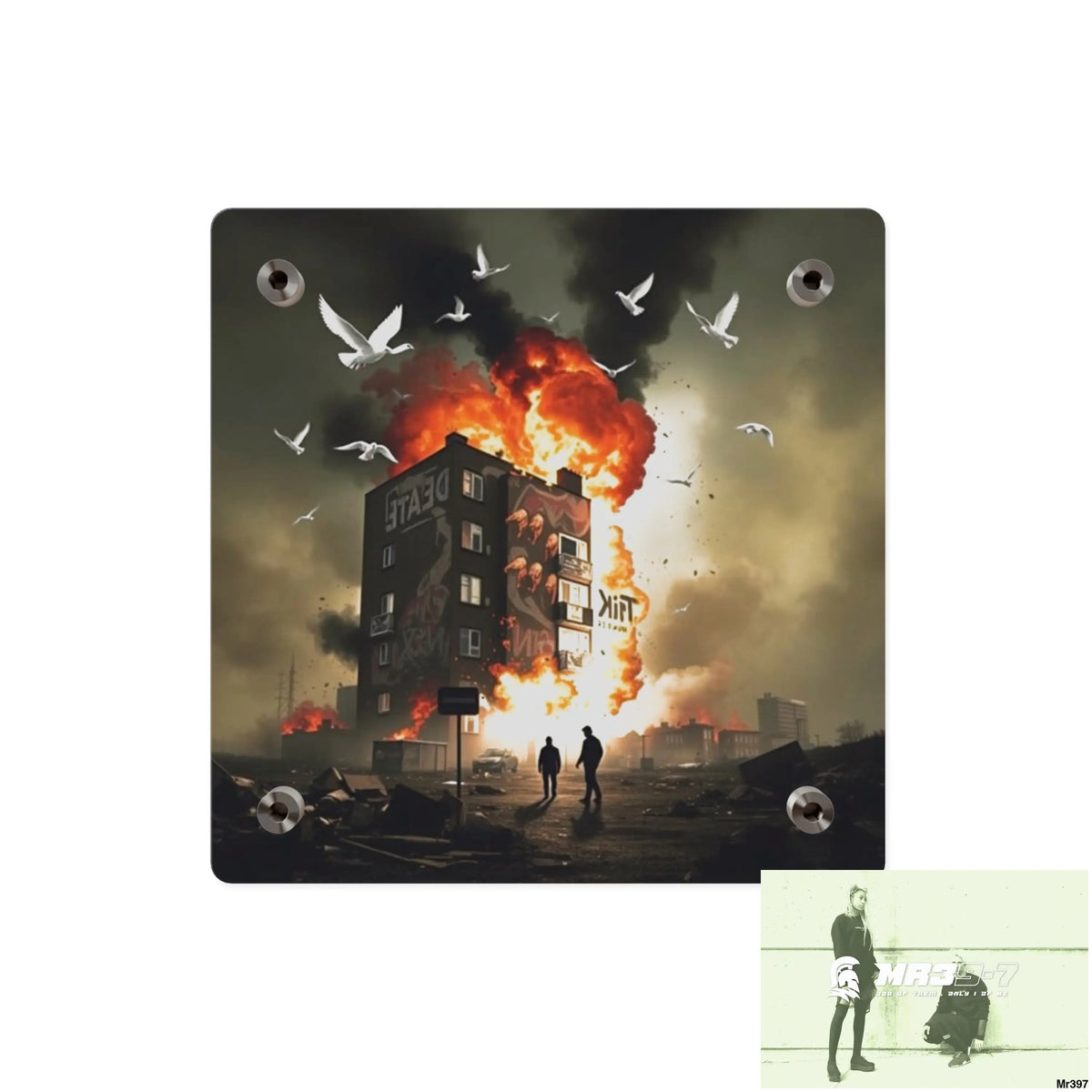 Escape from the block no 1 2628 days Death Flat Covert Failures Ltd Edition no 22 Acrylic Wall Art Panels Home Decor
