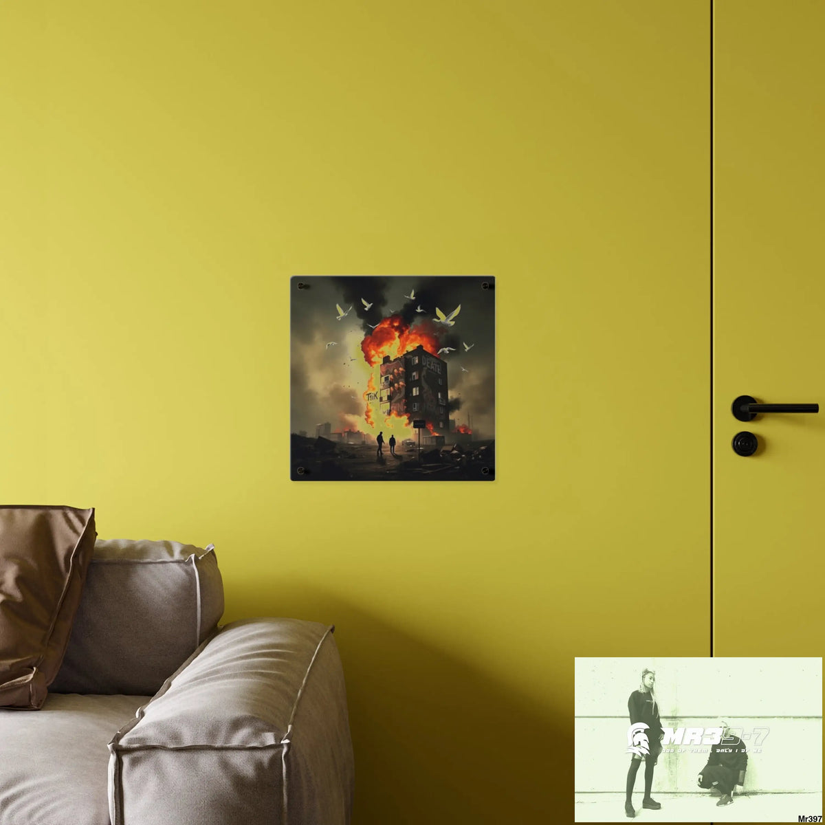 Escape from the block no 1 2628 days Death Flat Covert Failures Ltd Edition no 22 Acrylic Wall Art Panels Home Decor