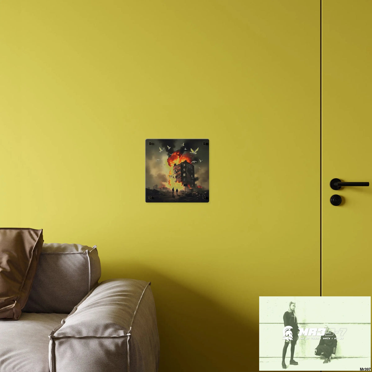 Escape from the block no 1 2628 days Death Flat Covert Failures Ltd Edition no 22 Acrylic Wall Art Panels Home Decor