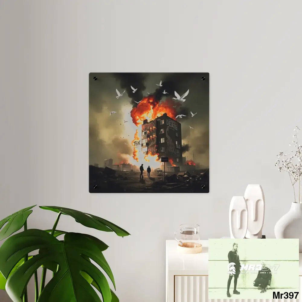 Escape from the block no 1 2628 days Death Flat Covert Failures Ltd Edition no 22 Acrylic Wall Art Panels Home Decor