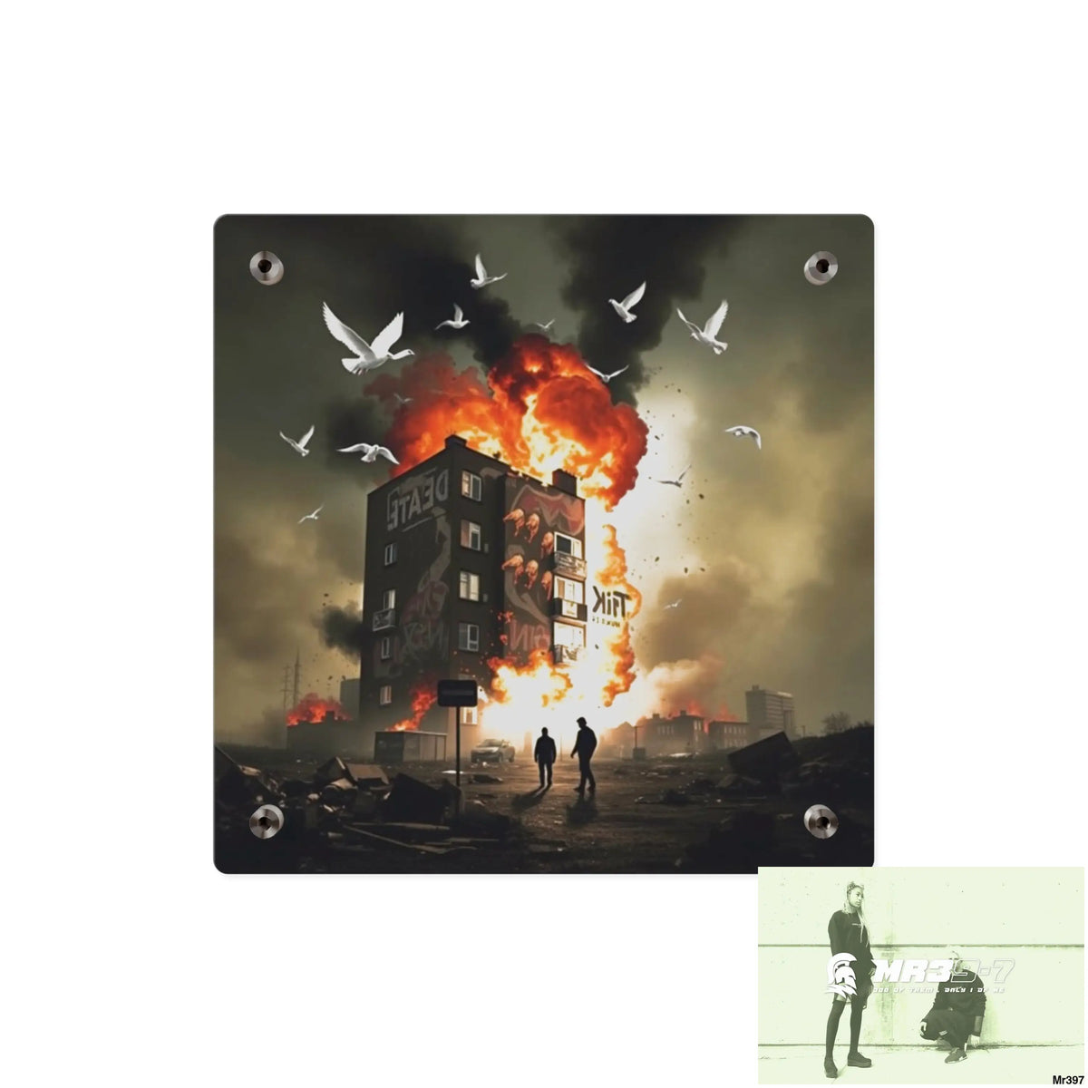 Escape from the block no 1 2628 days Death Flat Covert Failures Ltd Edition no 22 Acrylic Wall Art Panels Home Decor