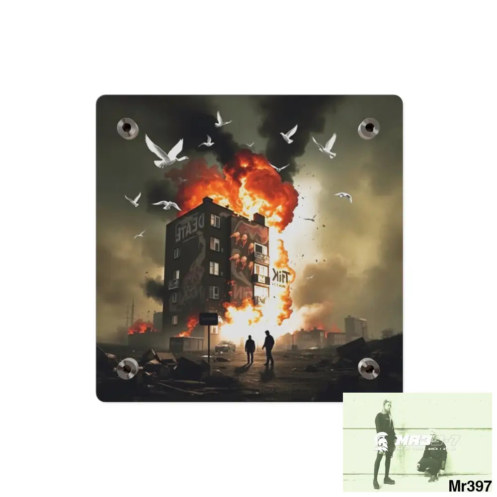 Escape from the block no 1 2628 days Death Flat Covert Failures Ltd Edition no 22 Acrylic Wall Art Panels Home Decor