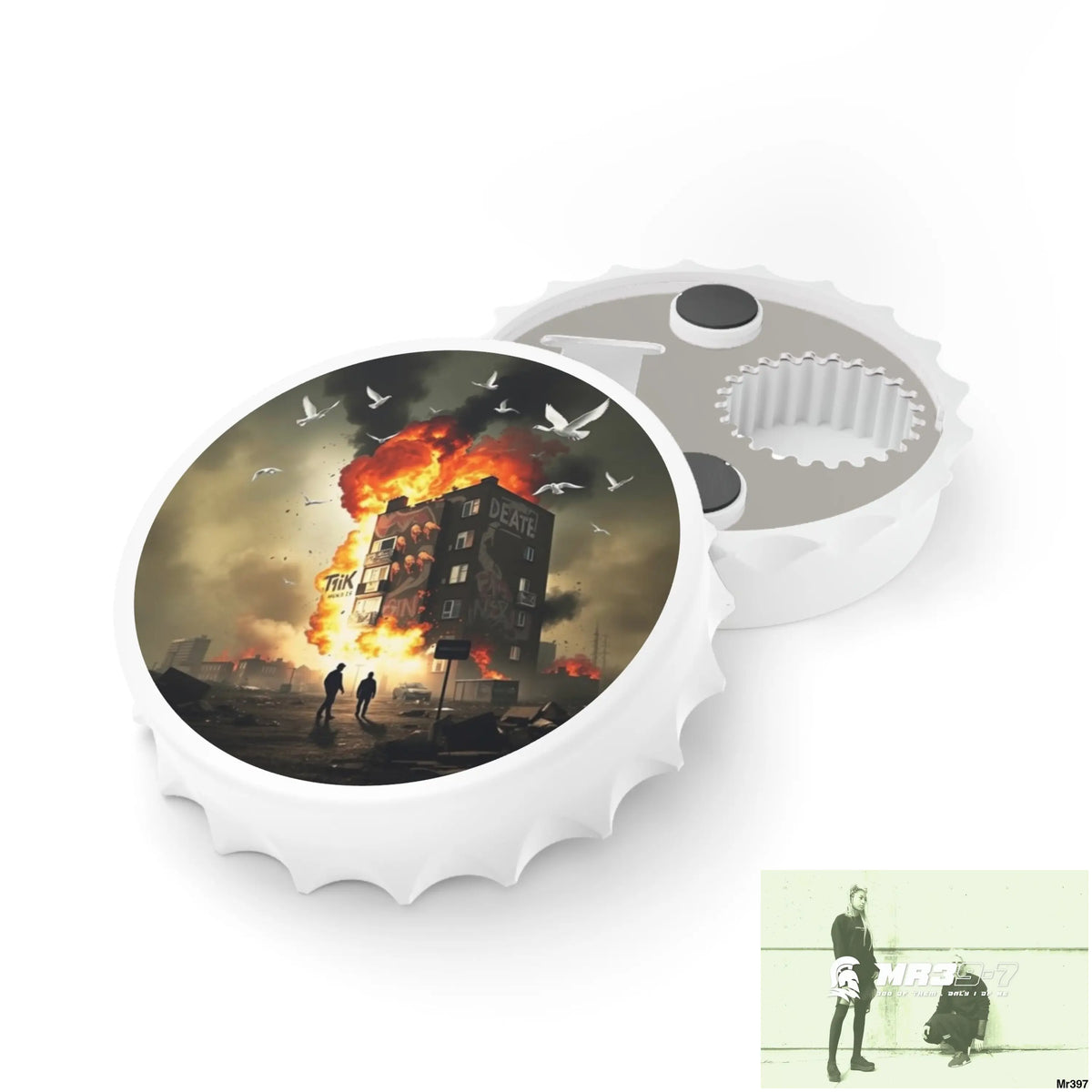ESCAPE FROM THE BLOCK NO 1 2628 DAYS DEATH FLAT COVERT FAILURES LTD EDITION NO 22 Magnetic Bottle Opener One size