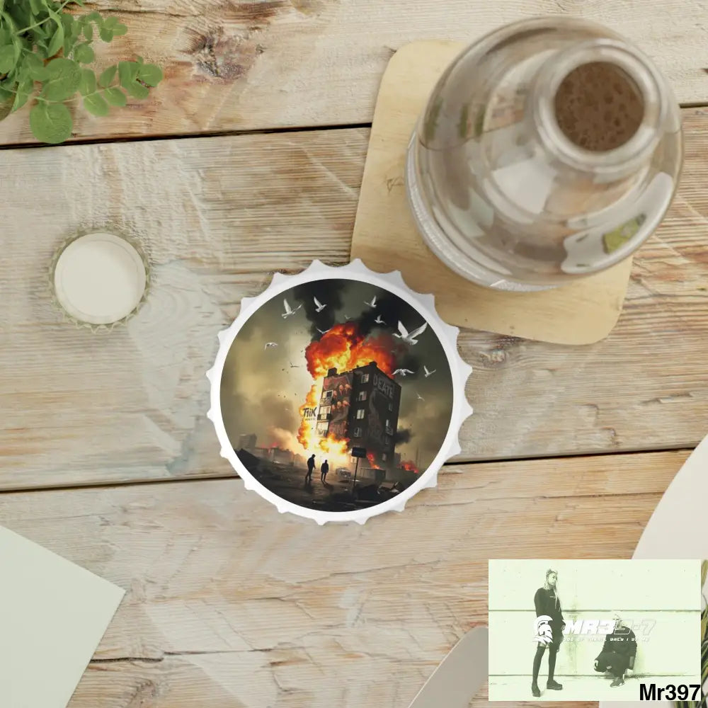 ESCAPE FROM THE BLOCK NO 1 2628 DAYS DEATH FLAT COVERT FAILURES LTD EDITION NO 22 Magnetic Bottle Opener One size