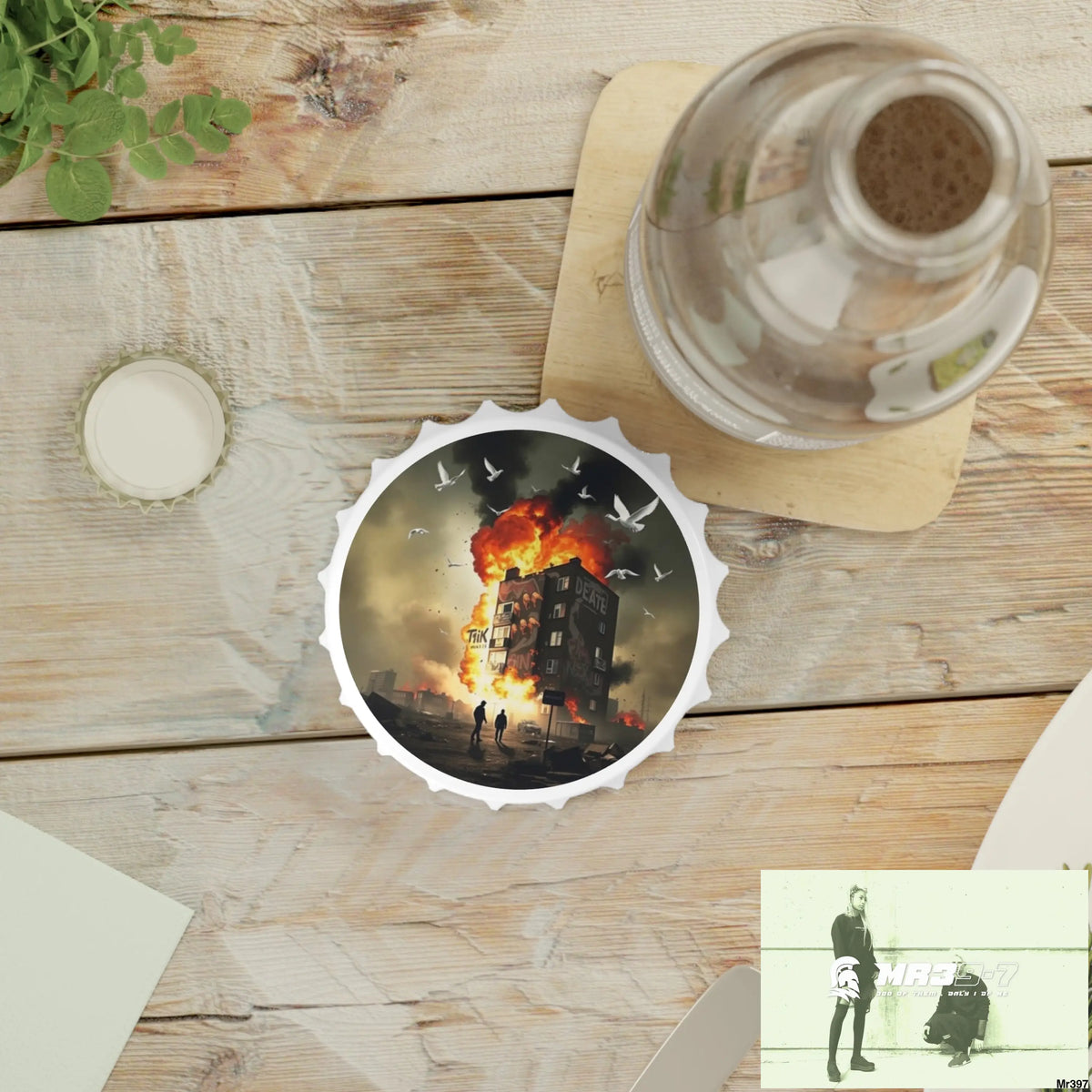 ESCAPE FROM THE BLOCK NO 1 2628 DAYS DEATH FLAT COVERT FAILURES LTD EDITION NO 22 Magnetic Bottle Opener One size