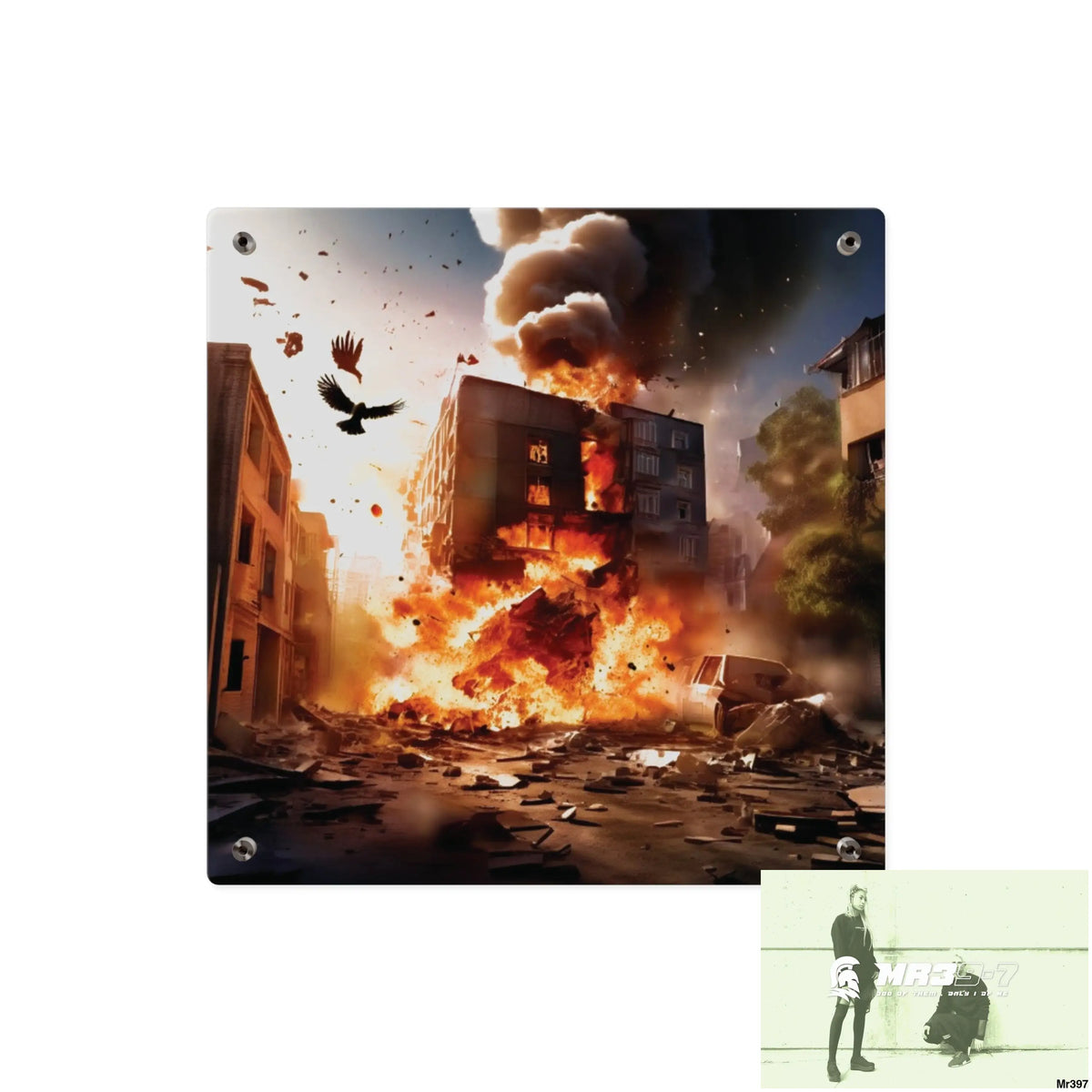 Escape from the block no 10 2628 days Death Flat Covert Failures Ltd Edition no 22 Acrylic Wall Art Panels Home Decor