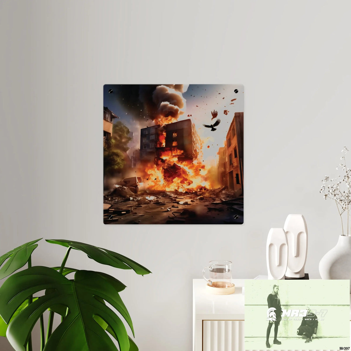 Escape from the block no 10 2628 days Death Flat Covert Failures Ltd Edition no 22 Acrylic Wall Art Panels Home Decor