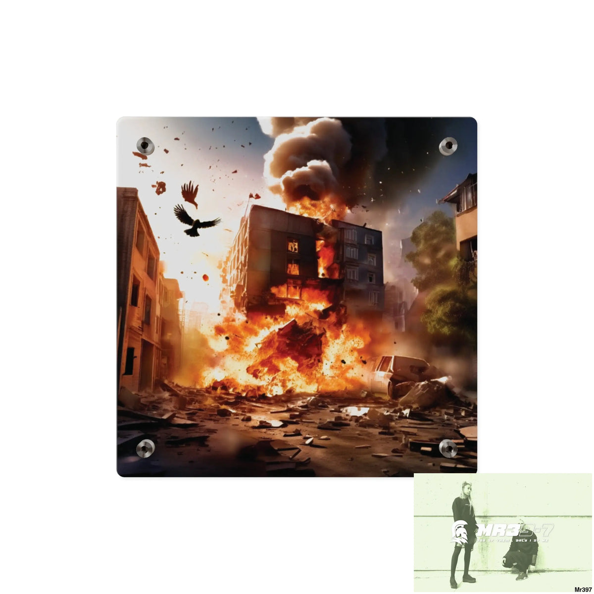 Escape from the block no 10 2628 days Death Flat Covert Failures Ltd Edition no 22 Acrylic Wall Art Panels Home Decor