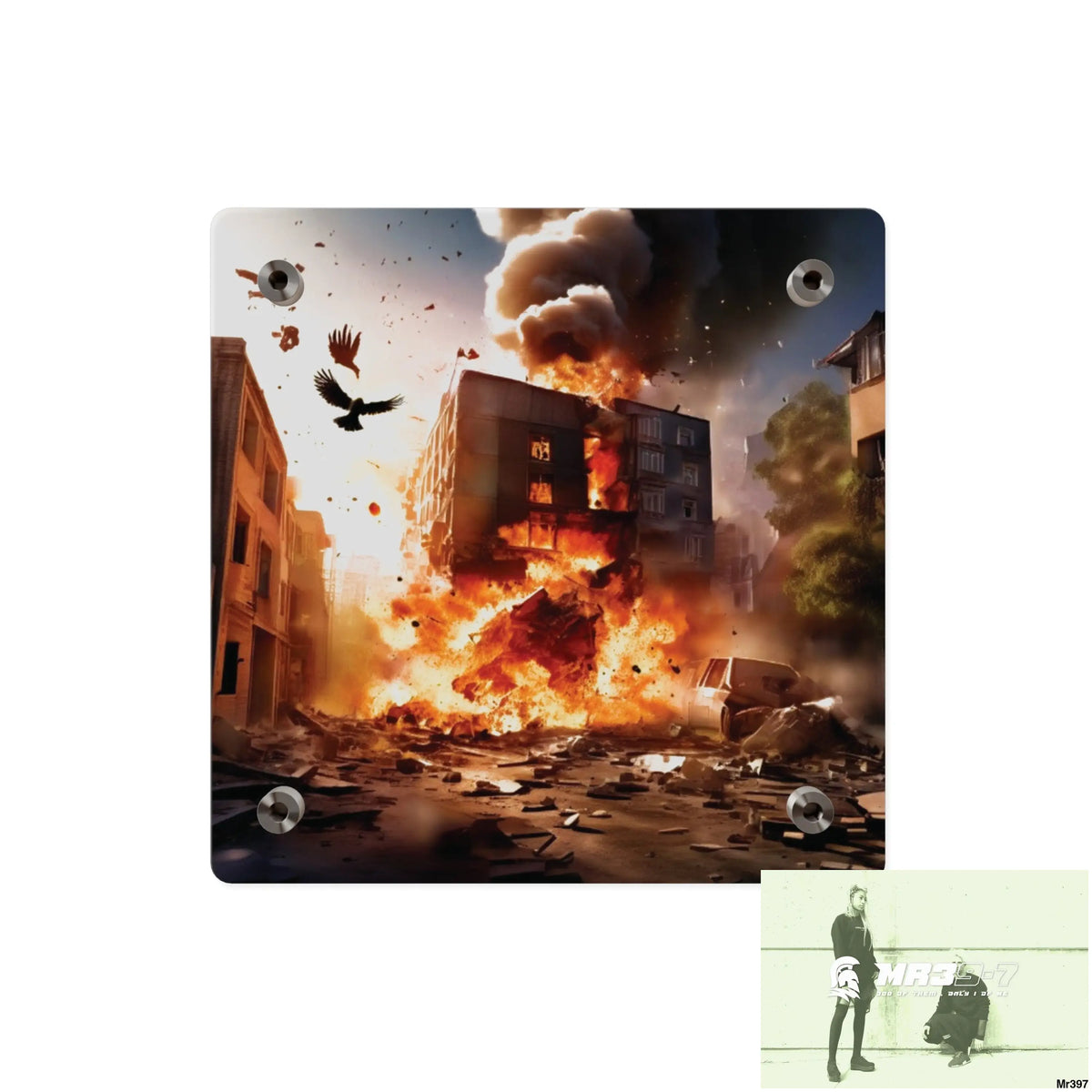 Escape from the block no 10 2628 days Death Flat Covert Failures Ltd Edition no 22 Acrylic Wall Art Panels Home Decor