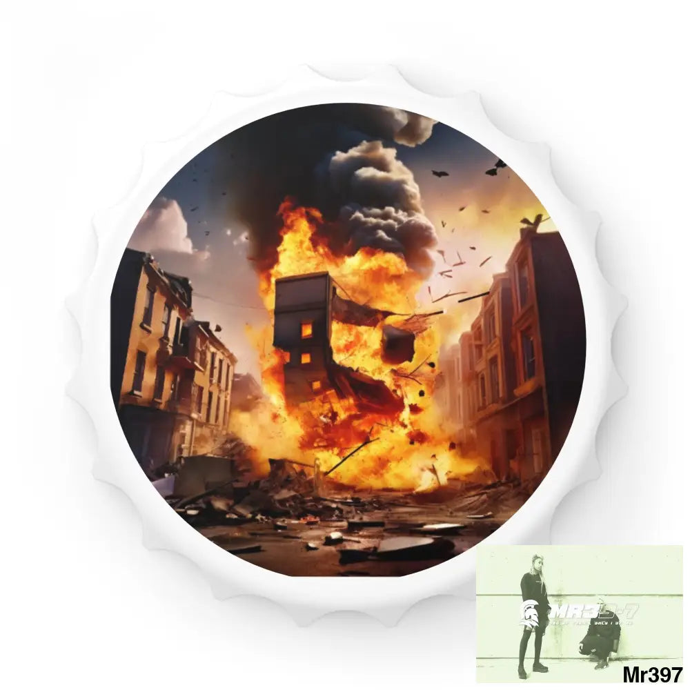 ESCAPE FROM THE BLOCK NO 10 2628 DAYS DEATH FLAT COVERT FAILURES LTD EDITION NO 22 Magnetic Bottle Opener One size