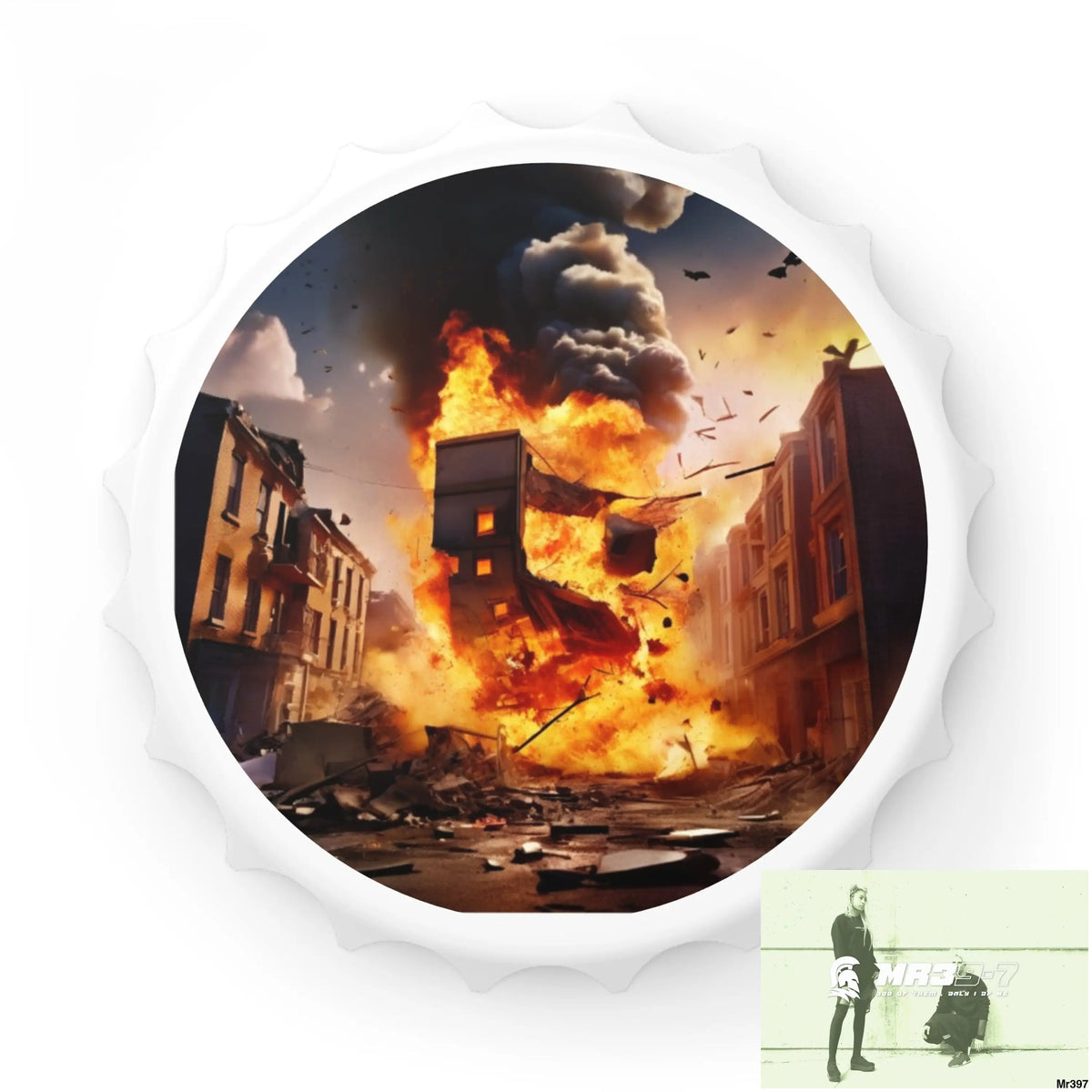 ESCAPE FROM THE BLOCK NO 10 2628 DAYS DEATH FLAT COVERT FAILURES LTD EDITION NO 22 Magnetic Bottle Opener One size