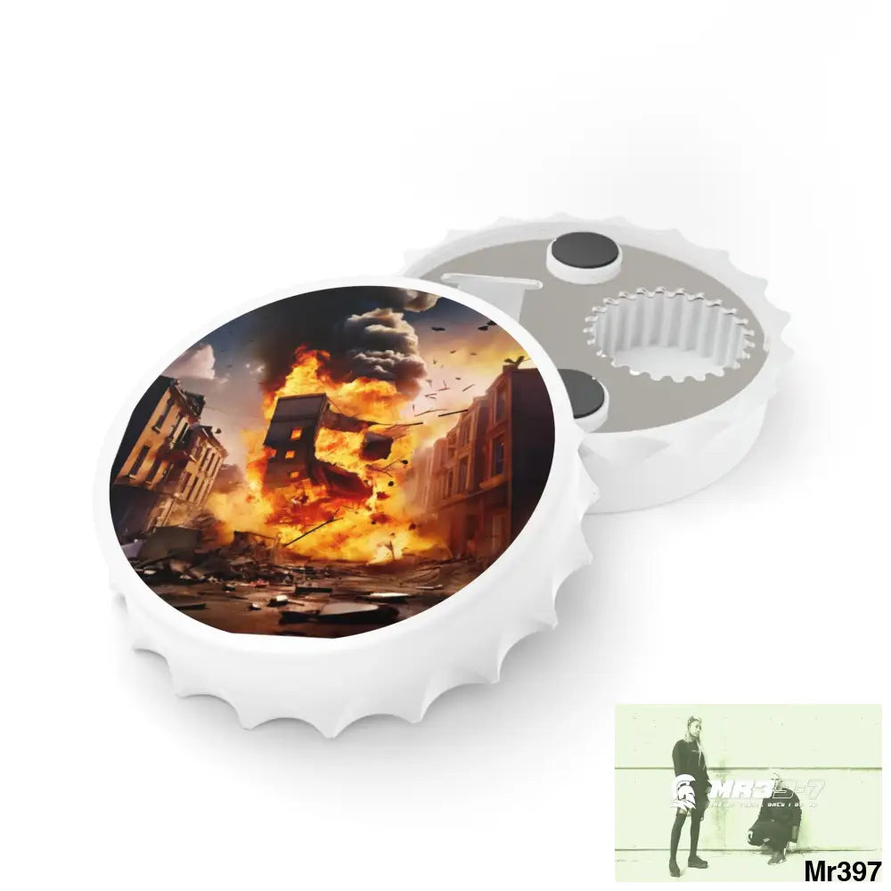 ESCAPE FROM THE BLOCK NO 10 2628 DAYS DEATH FLAT COVERT FAILURES LTD EDITION NO 22 Magnetic Bottle Opener One size