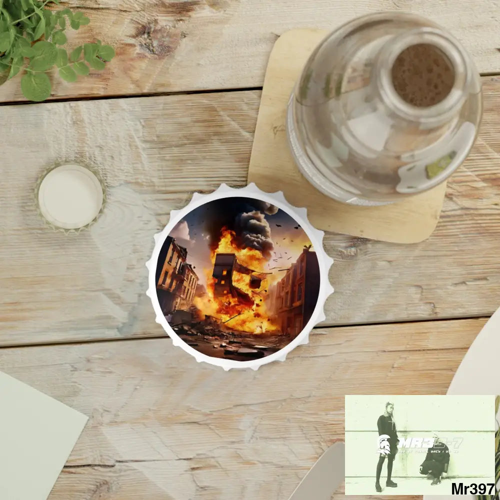 ESCAPE FROM THE BLOCK NO 10 2628 DAYS DEATH FLAT COVERT FAILURES LTD EDITION NO 22 Magnetic Bottle Opener One size