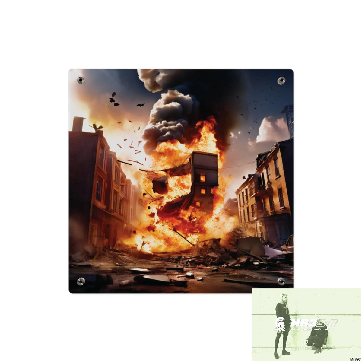 Escape from the block no 11 2628 days Death Flat Covert Failures Ltd Edition no 22 Acrylic Wall Art Panels Home Decor