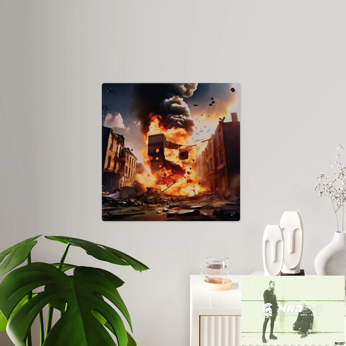 Escape from the block no 11 2628 days Death Flat Covert Failures Ltd Edition no 22 Acrylic Wall Art Panels Home Decor