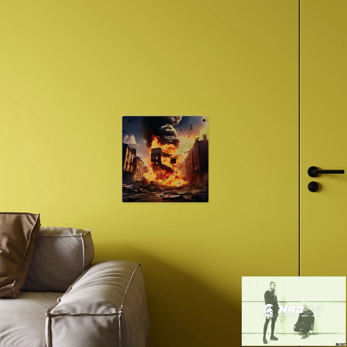 Escape from the block no 11 2628 days Death Flat Covert Failures Ltd Edition no 22 Acrylic Wall Art Panels Home Decor