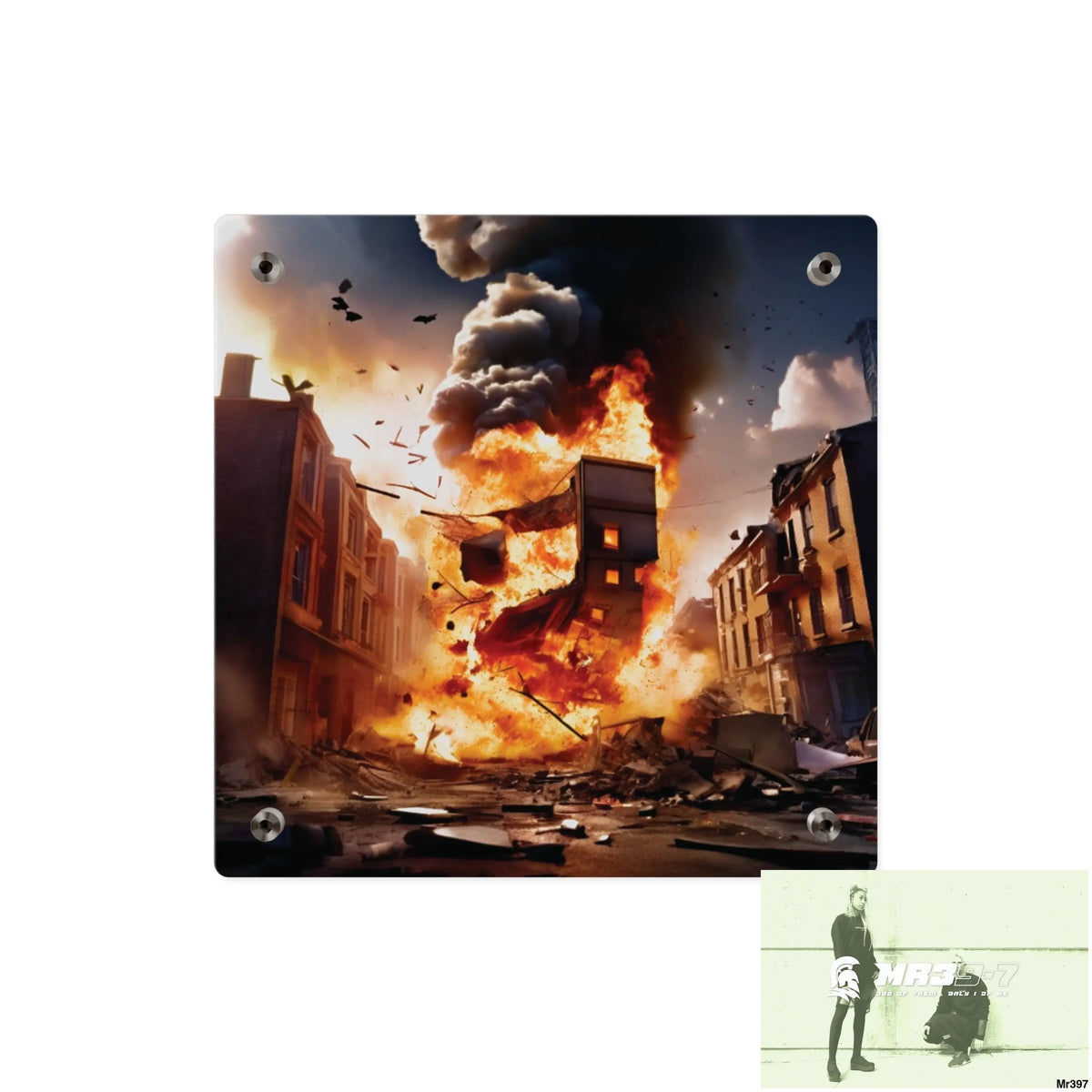 Escape from the block no 11 2628 days Death Flat Covert Failures Ltd Edition no 22 Acrylic Wall Art Panels Home Decor