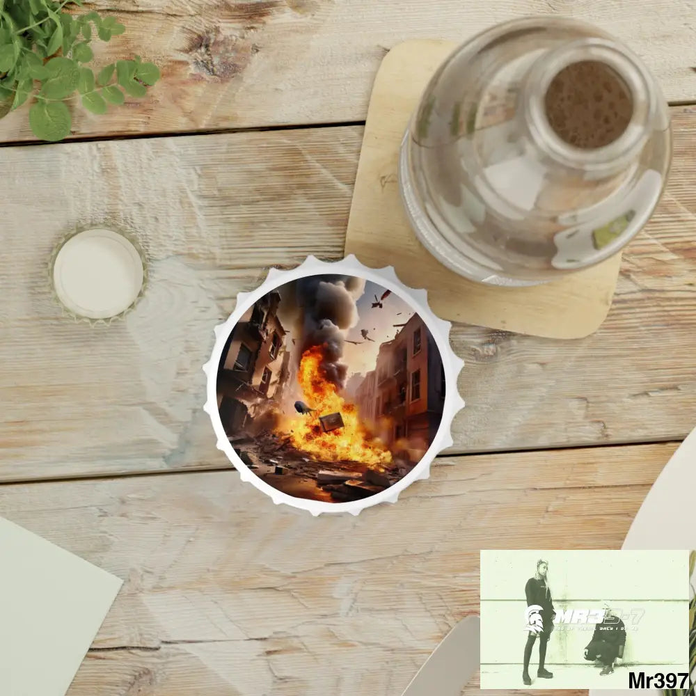 ESCAPE FROM THE BLOCK NO 11 2628 DAYS DEATH FLAT COVERT FAILURES LTD EDITION NO 22 Magnetic Bottle Opener One size