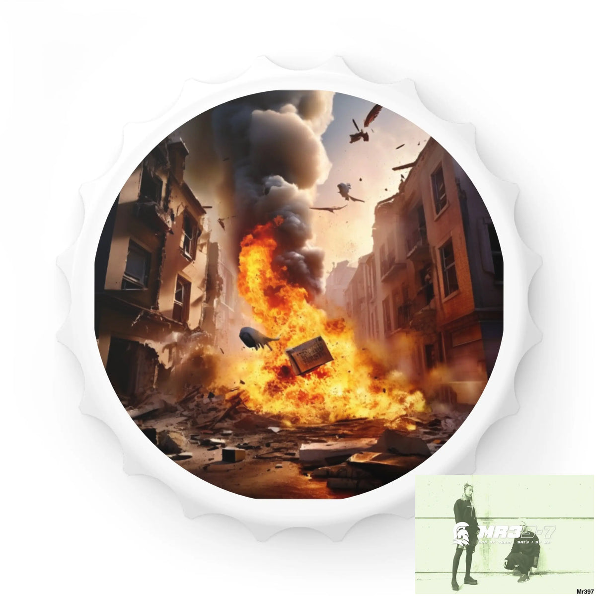 ESCAPE FROM THE BLOCK NO 11 2628 DAYS DEATH FLAT COVERT FAILURES LTD EDITION NO 22 Magnetic Bottle Opener One size